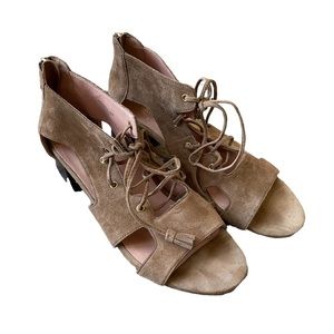 Taryn Rose Lace-up Suede Sandals - Finkle